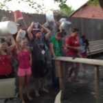 singles club members doing the ice bucket challenge