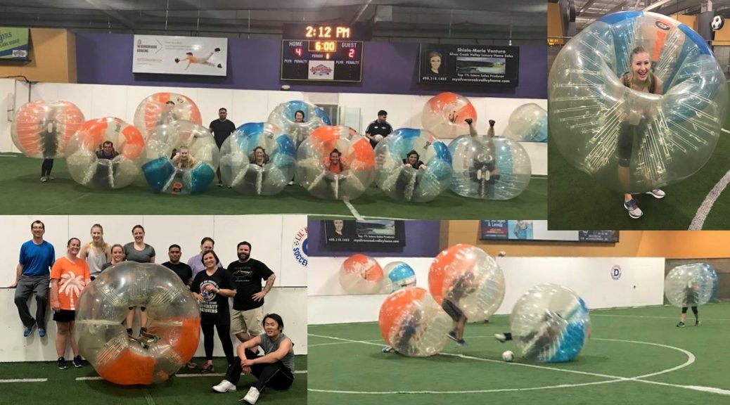 Another fun event of bubble soccer with Events & Adventures