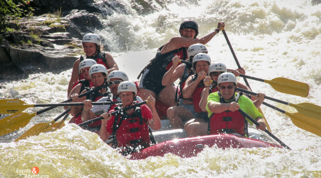 river rafting with Events & Adventures Midwest